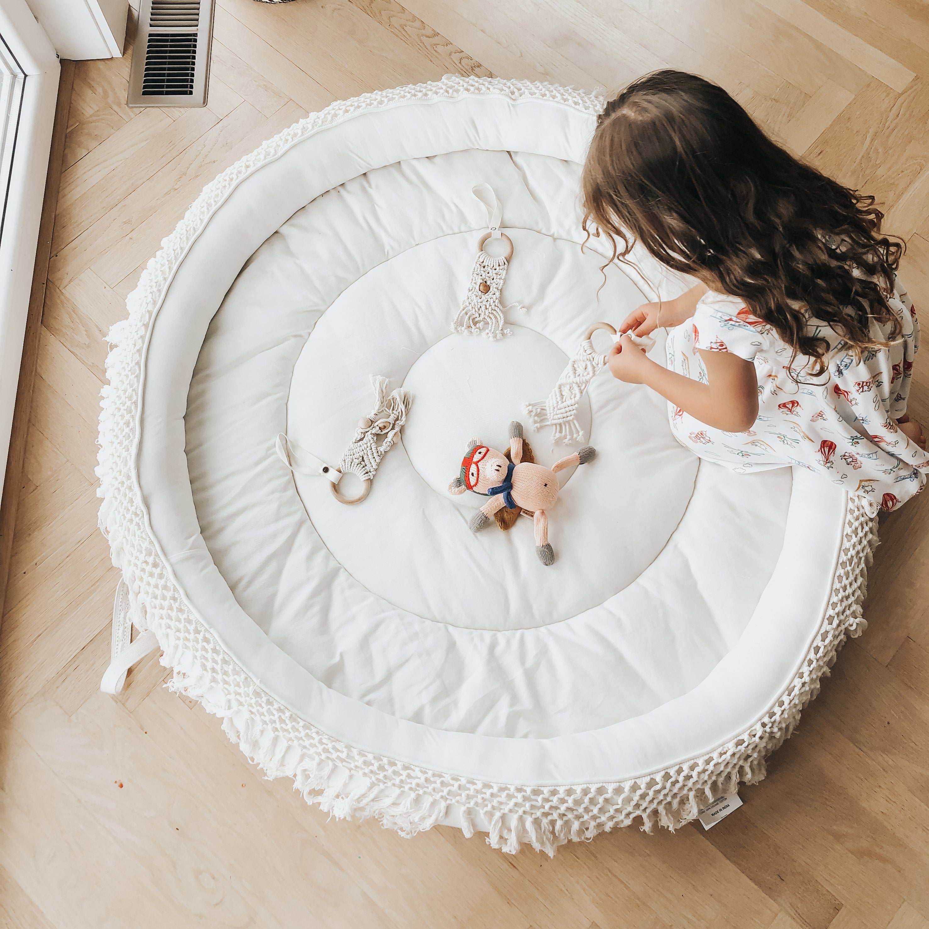 Macrame Organic Round Play Mat