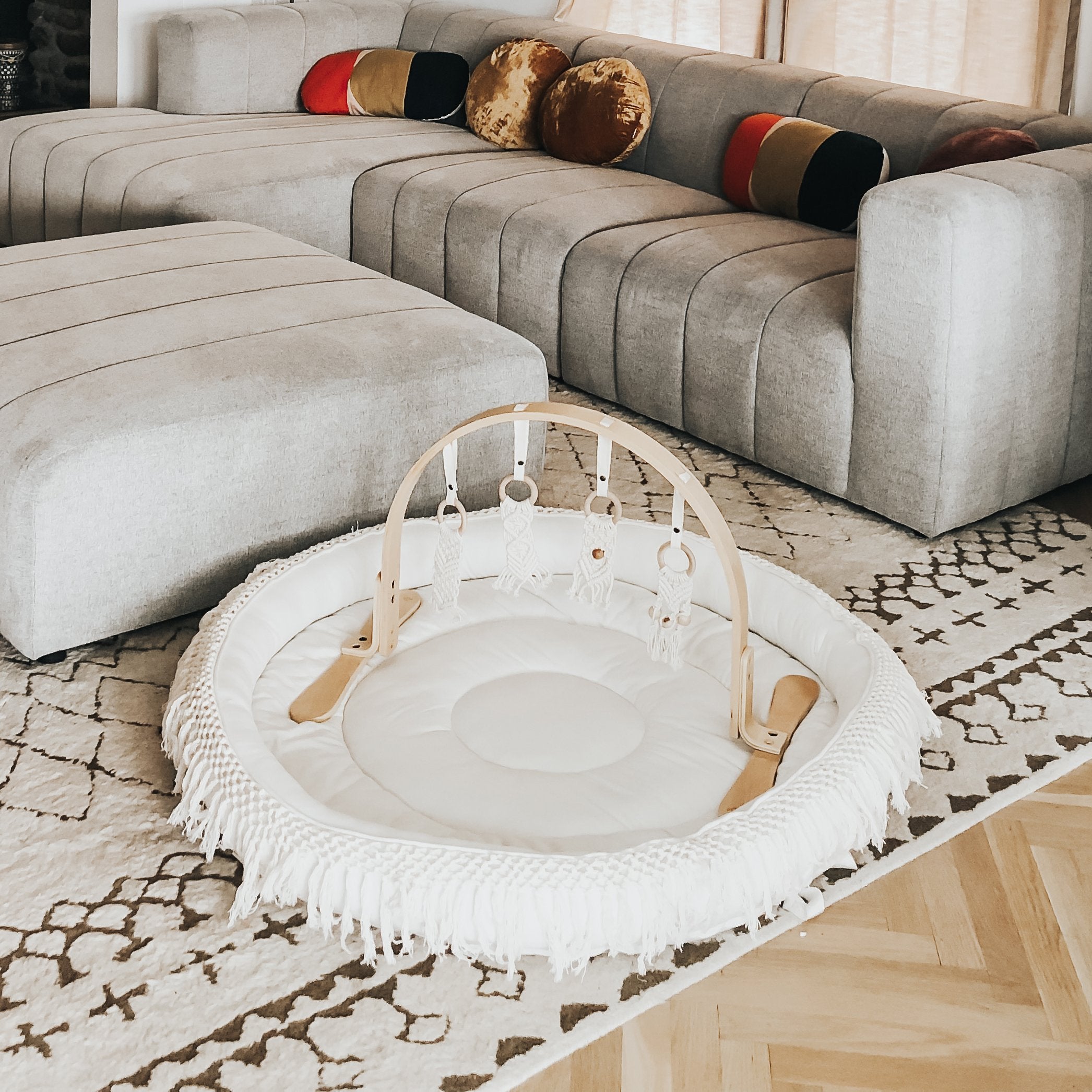 Macrame Organic Round Play Mat